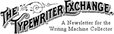 Logo of Typex, a quarterly typewriter publication by Mike Brown