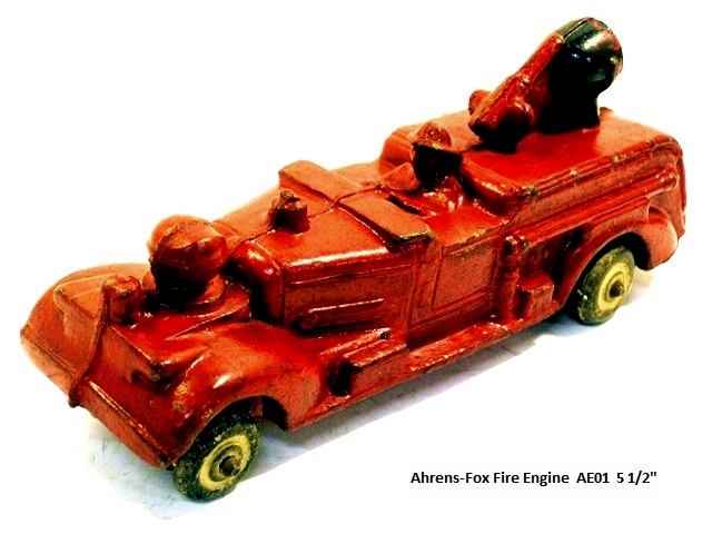 A view along the driver's side front to back of the most rare Auburn fire truck.