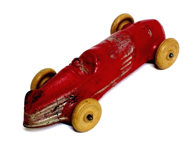 Another front quarter view of the same race car.