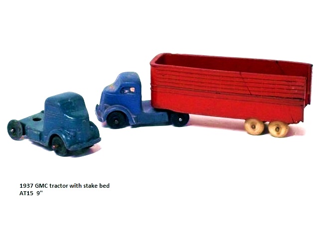 This is a photo of a blue tractor with high-sided, red trailer. There will be a large number
				of additional trucks and trailers coming to the website soon.