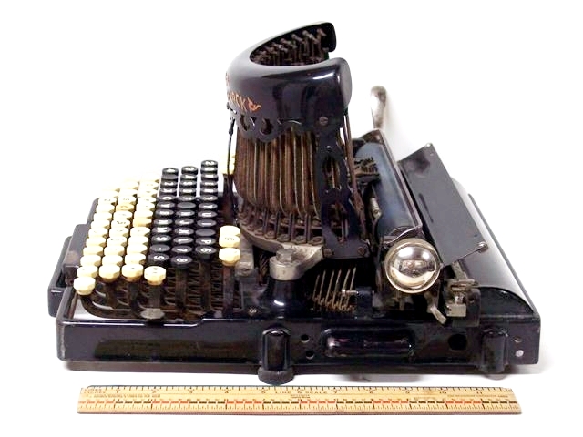 This is a side view with a twelve-inch ruler.