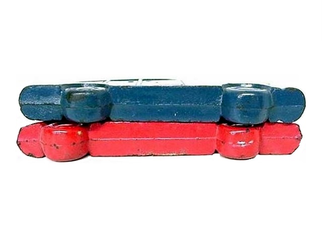This photo is of the two vehicles still side by side and viewed from above but flush with one another. 