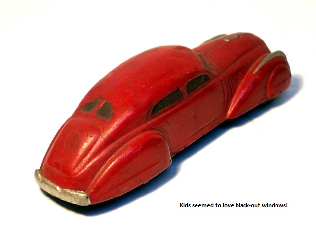 The same '36 Teardrop Sedan viewed from the right rear.