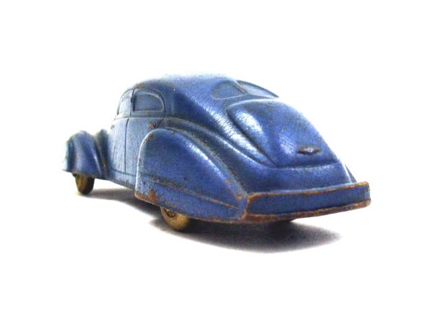 A rear view of the Supercharged showing the beautiful, virtually sculptured lines of the car.